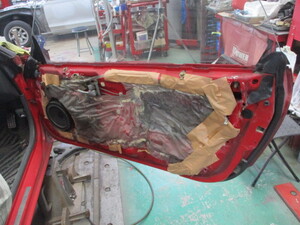 赤のビート修理ー３